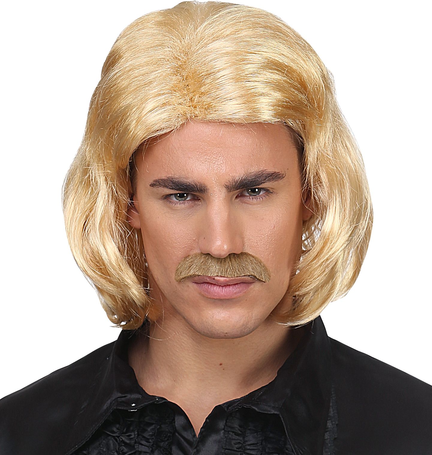 Blonde 70's Disco Pruik Heren