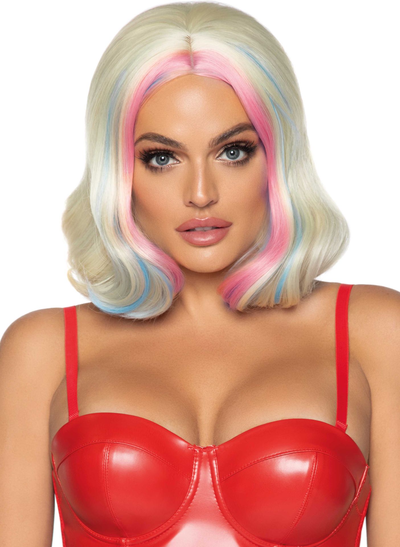 Blonde Boblijn Harley Pruik