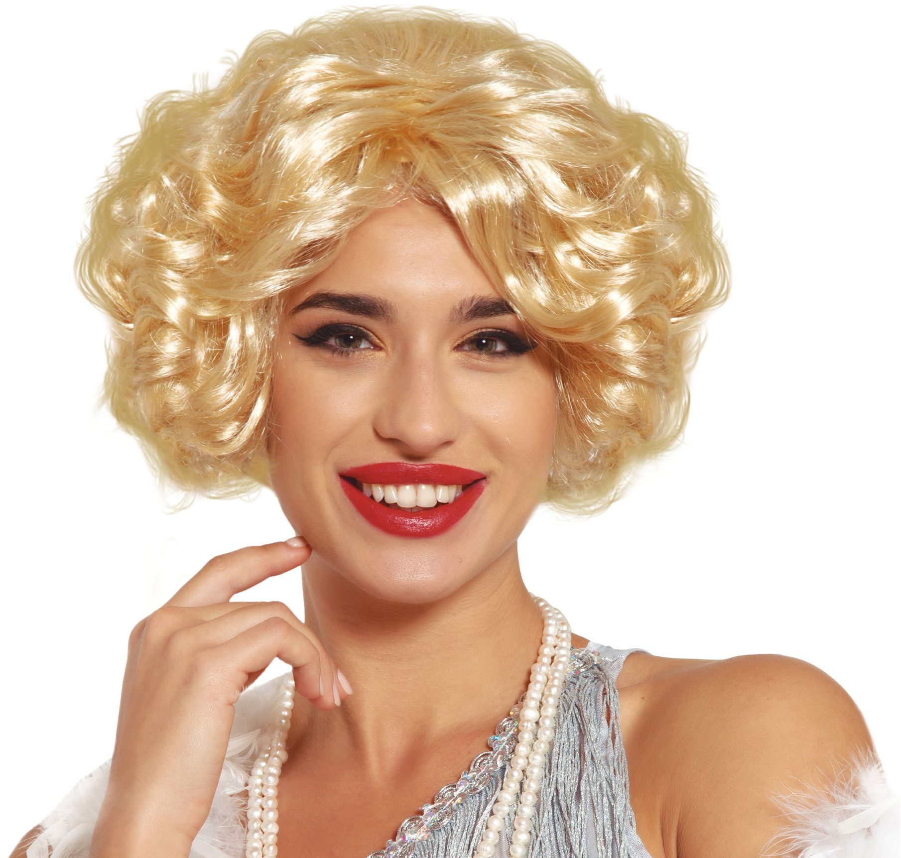 Blonde Marilyn pruik budget