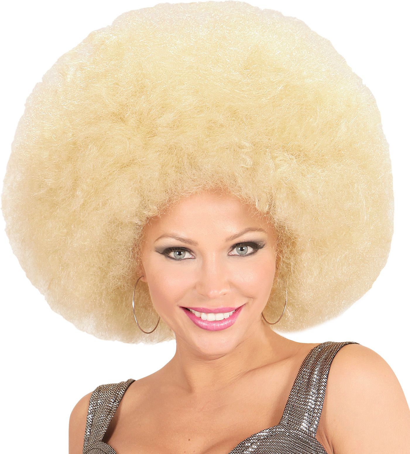 Blonde Maxi Afro Pruik