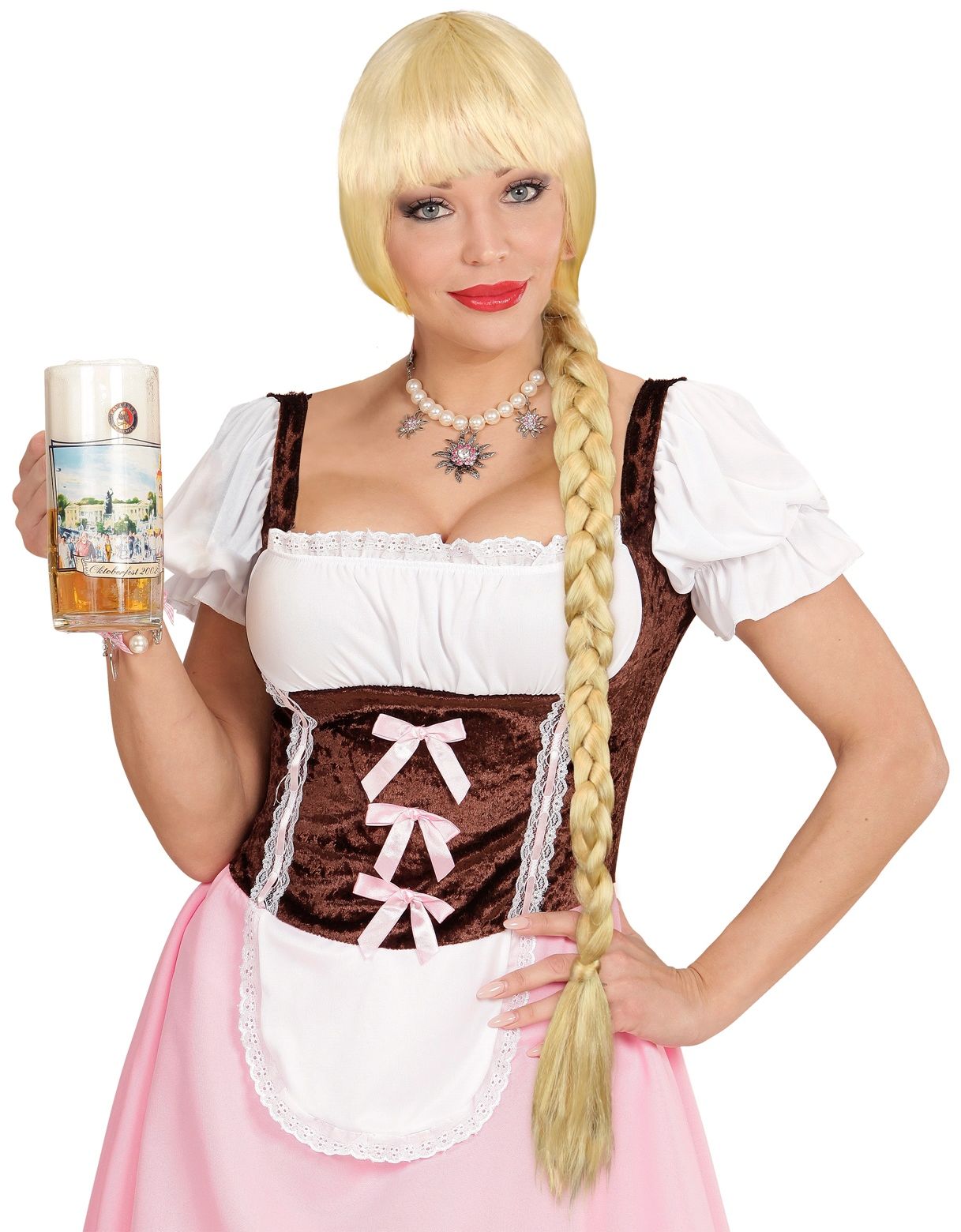 Blonde Oktoberfest Pruik