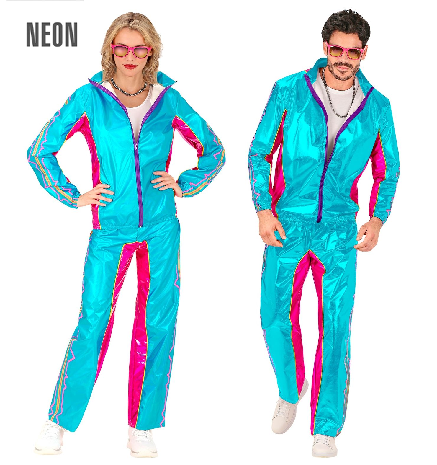 Blue Metallic Neon Foute Trainingspak