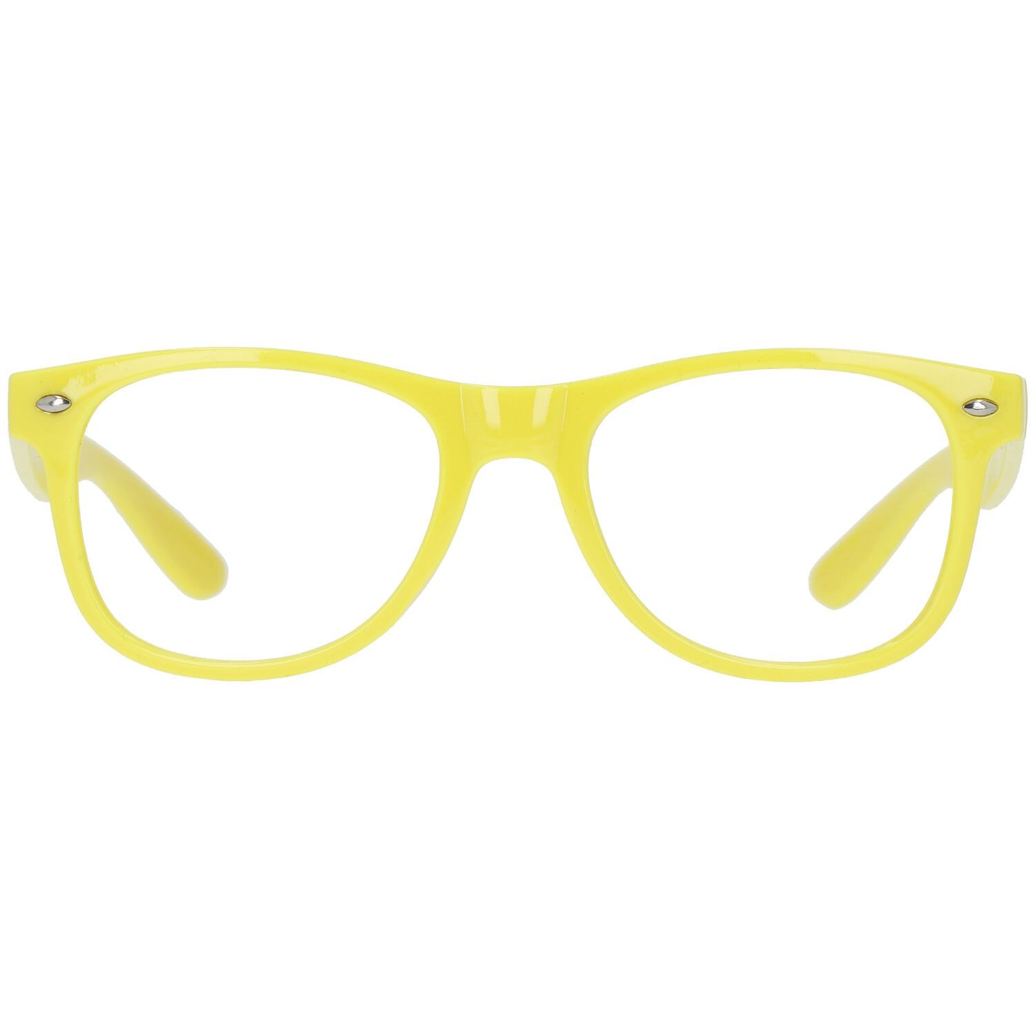 Blues Brothers feestbril neon geel
