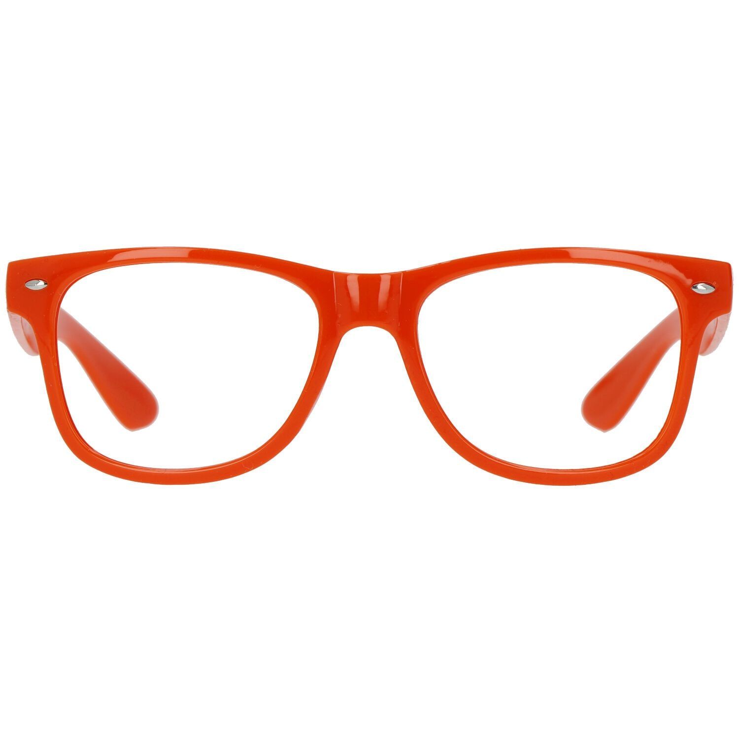 Blues Brothers feestbril neon oranje