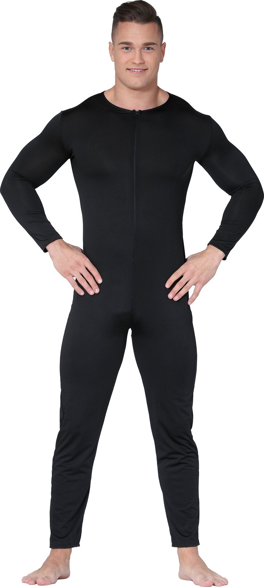 Bodysuit Basis Zwart Heren One Size