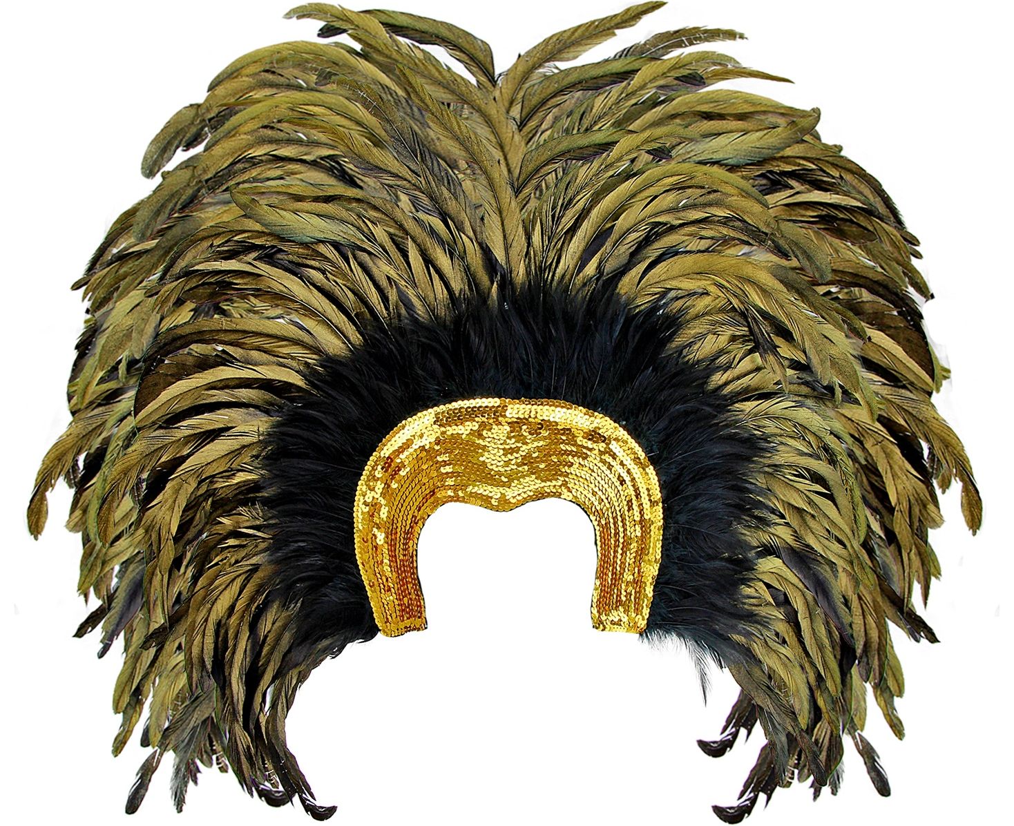 Braziliaanse Veren Hoofdtooi Goud
