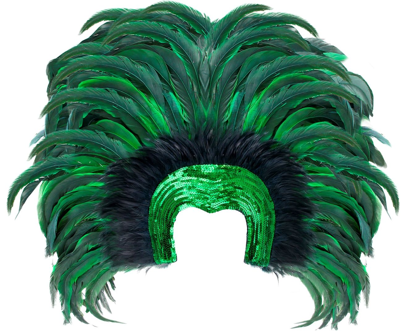 Braziliaanse Veren Hoofdtooi Groen