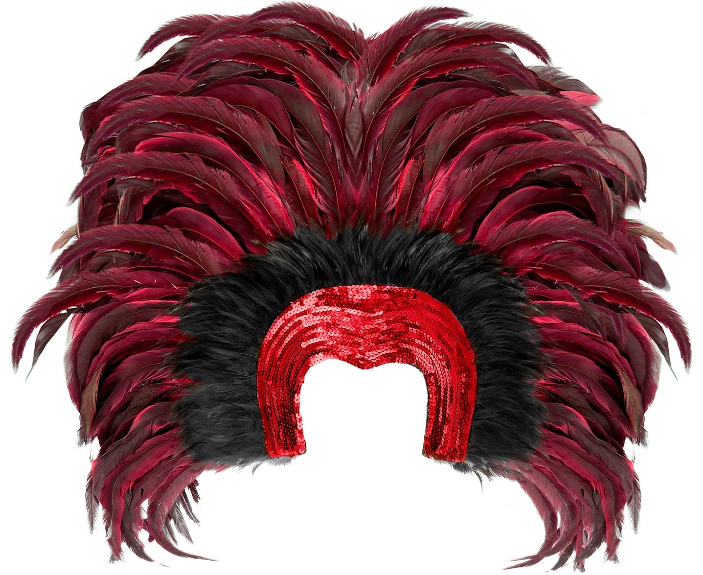 Braziliaanse Veren Hoofdtooi Rood