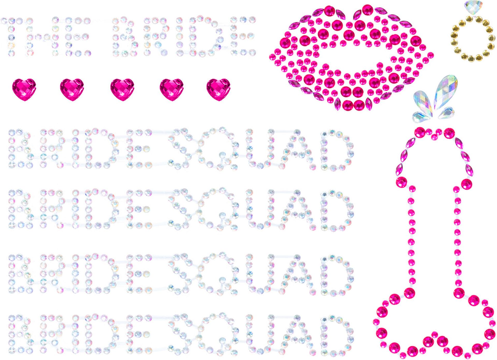 Bride Squad Bodyjewels Stickers