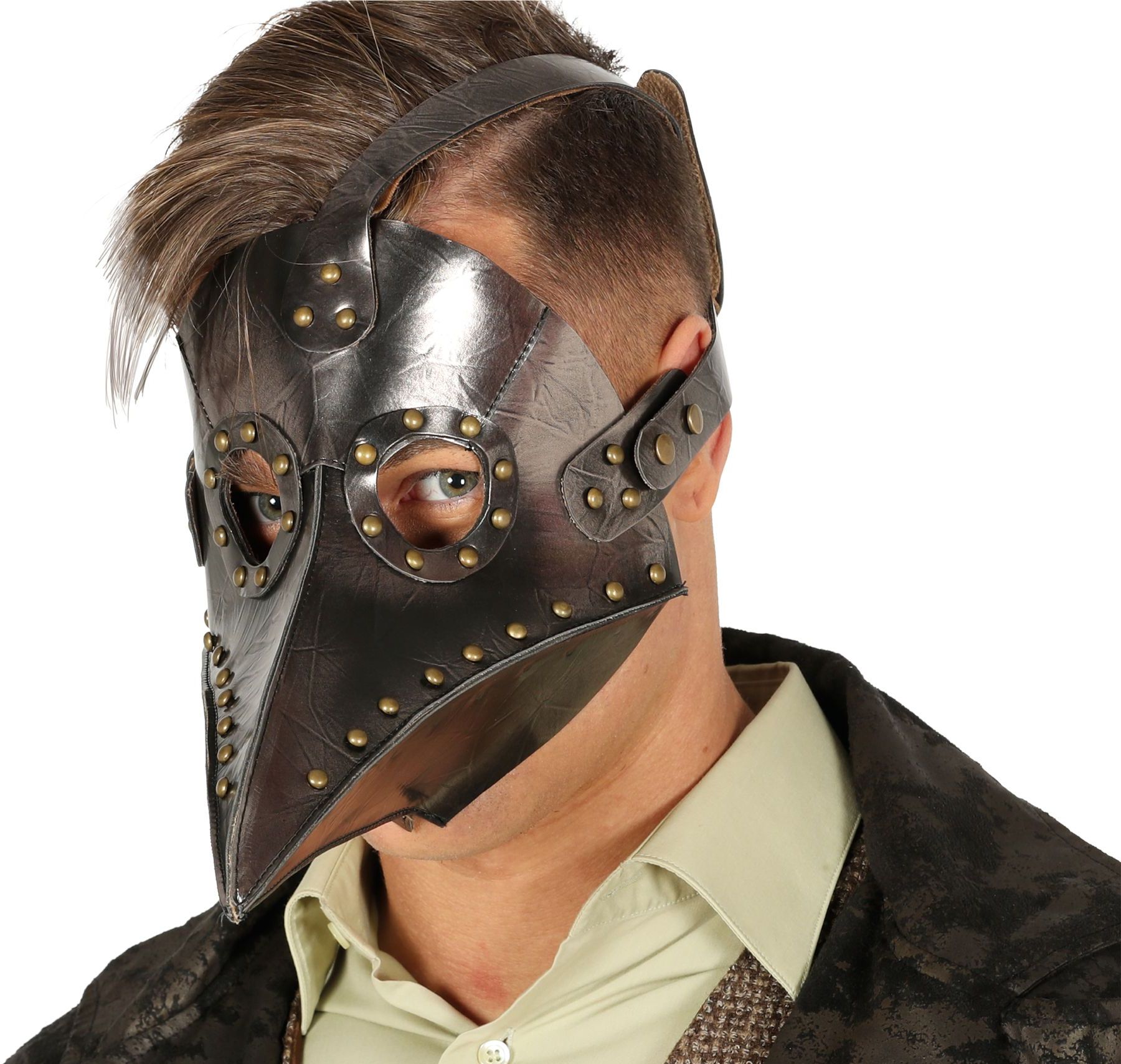 Bronzen pest dokter masker