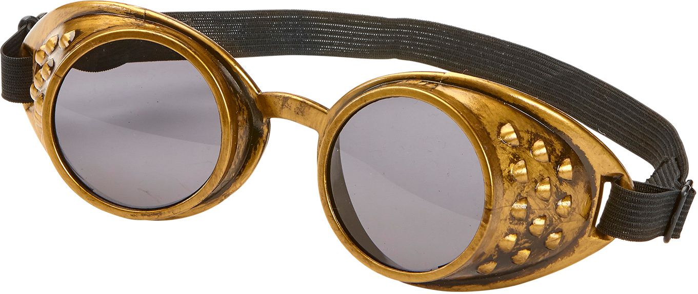 Bronzen Steampunk Bril
