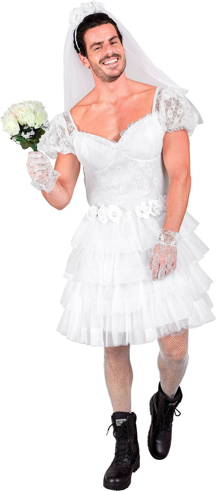 Bruid Kostuum Carnaval Wit Heren