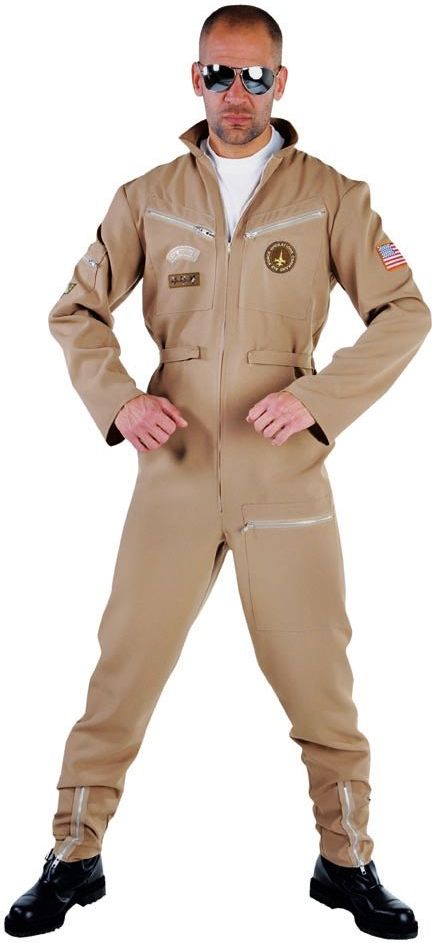 Bruin Gevechtspiloot Uniform Heren