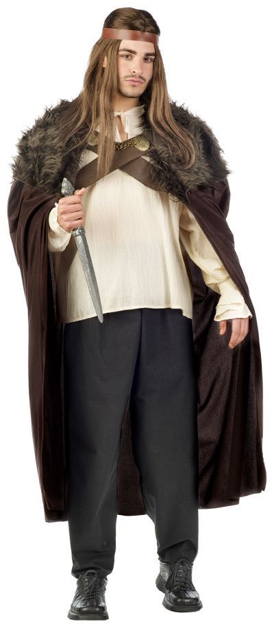 Bruin Middeleeuws Krijgers Kostuum