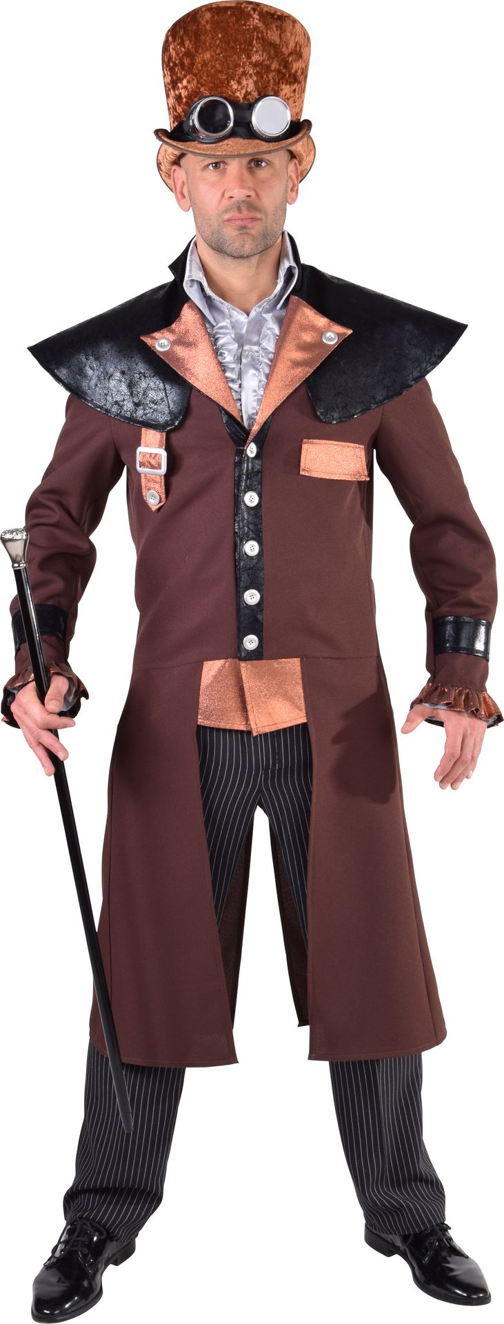 Bruin Steampunk Outfit Heren