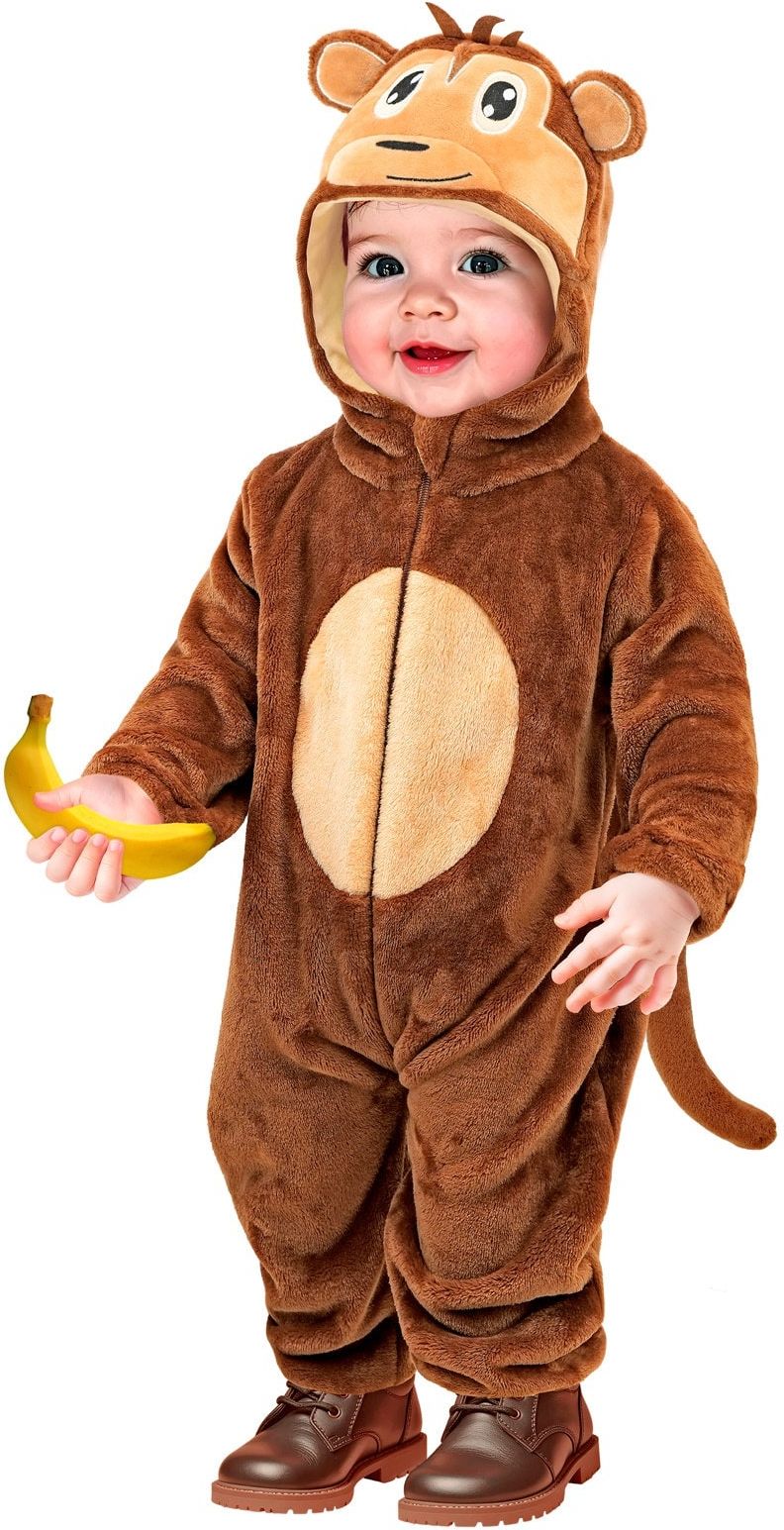 Bruine Aap Onesie Baby