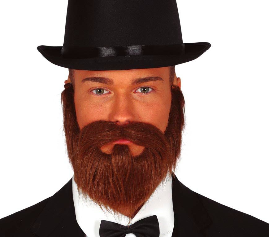 Bruine Edelman Baard met Snor