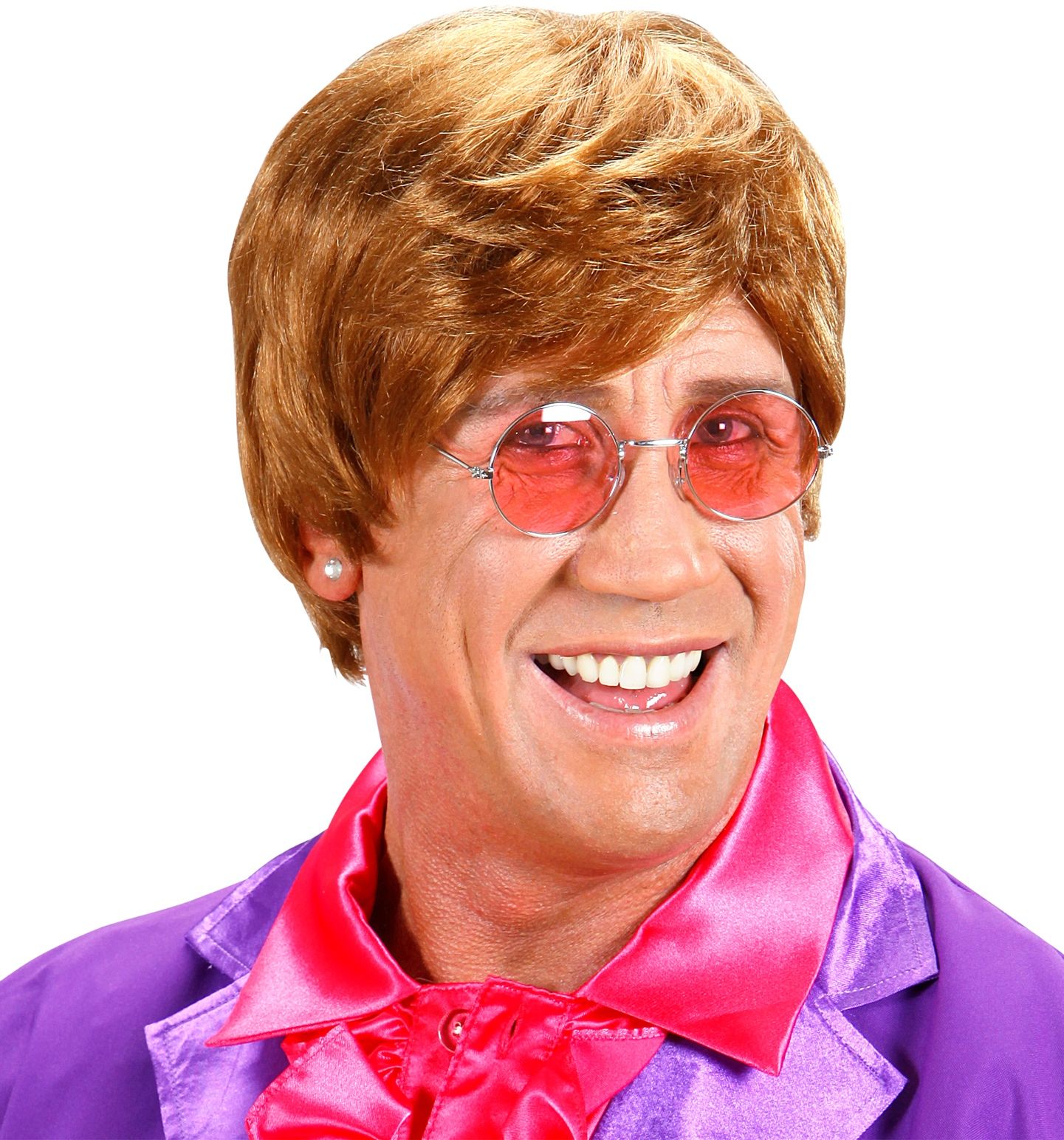 Bruine Elton John Pruik