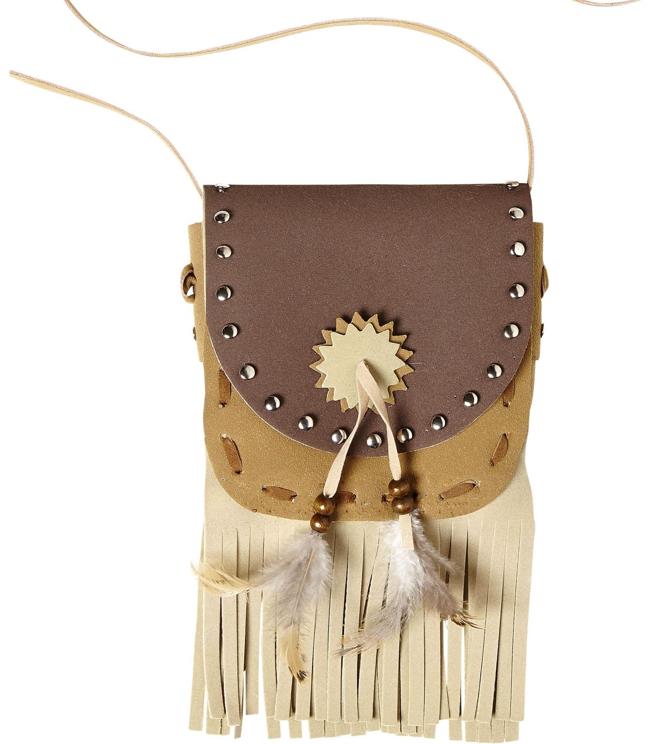 Bruine Franje Indianen Schoudertas