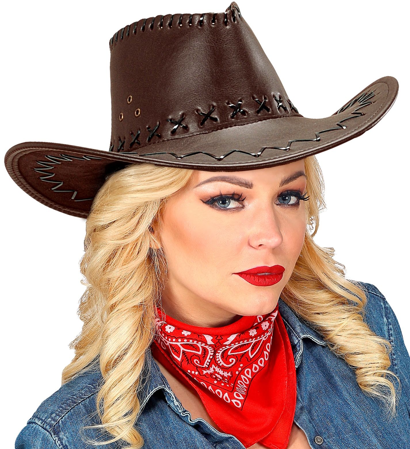 Bruine Gestikte Cowboyhoed