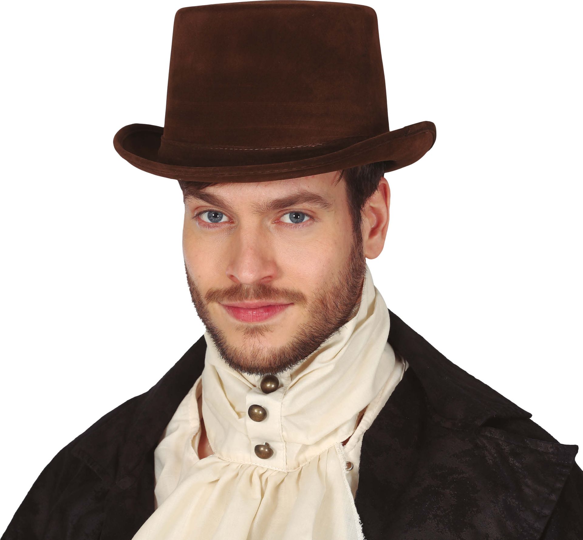 Bruine Hoge Steampunk Hoed