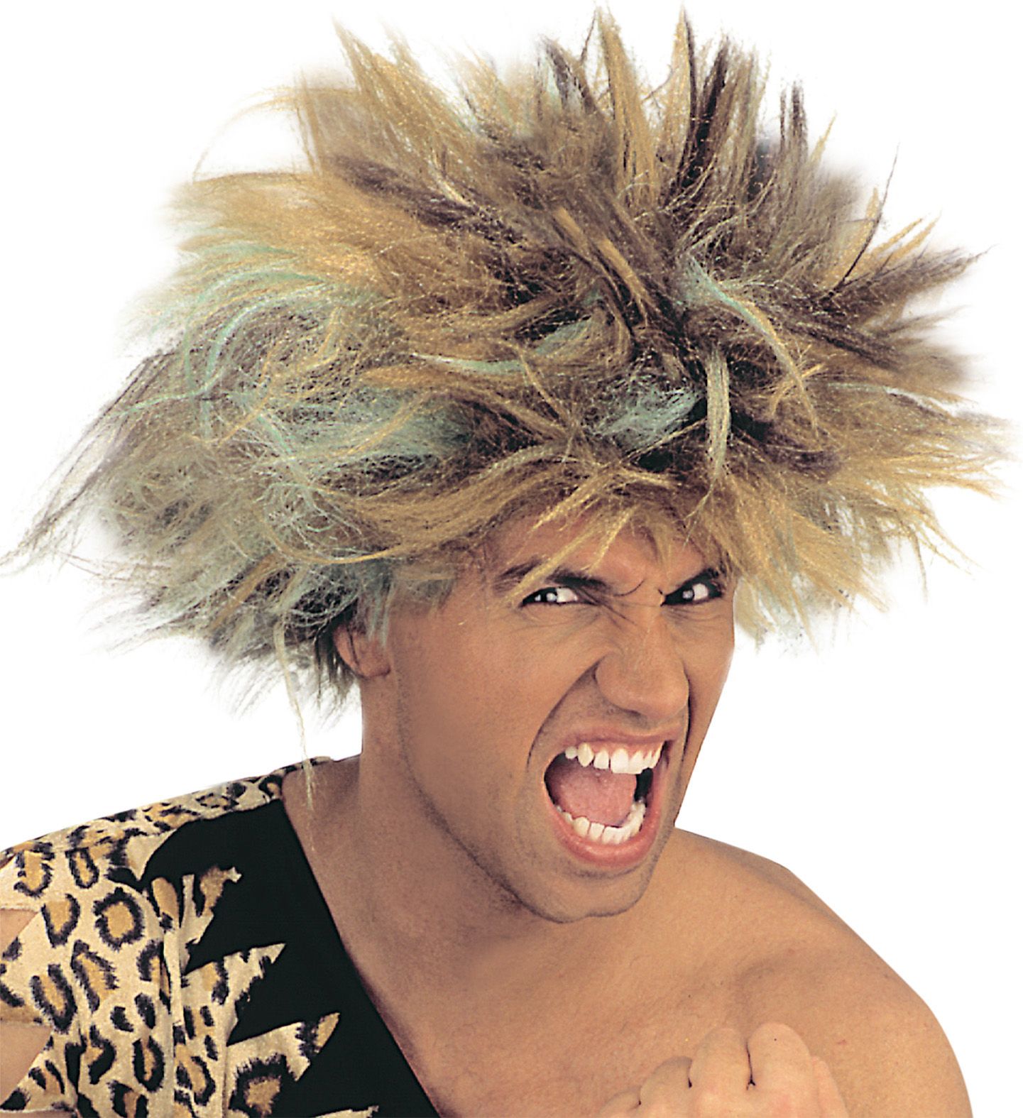 Bruine Holbewoner Pruik