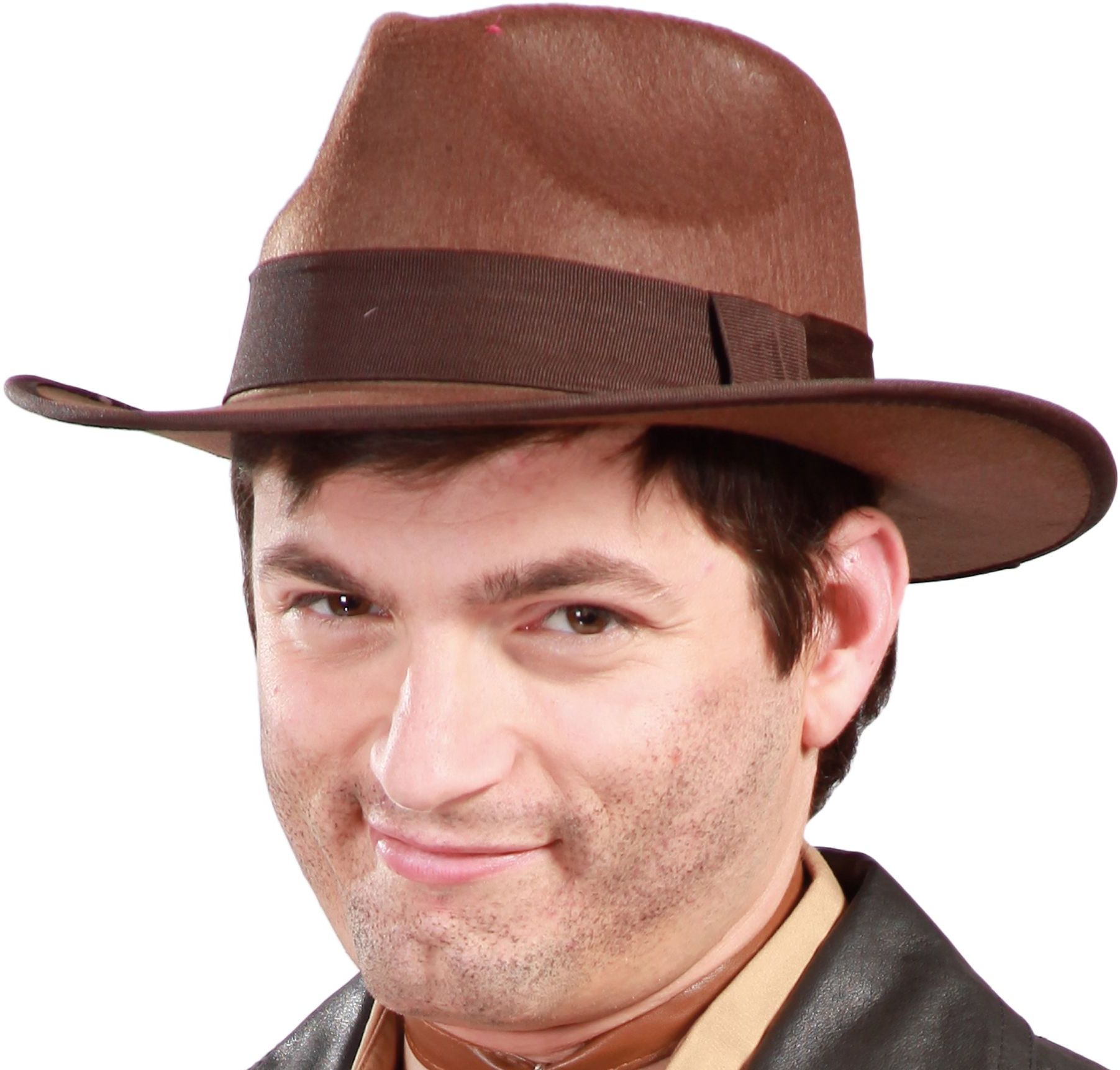 Bruine Indiana Jones avonturier hoed