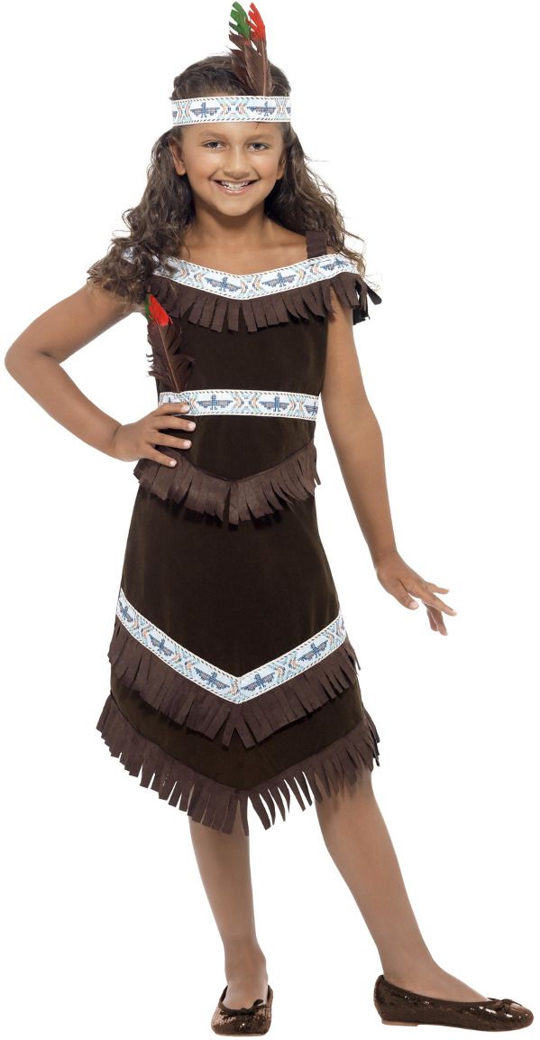 Bruine Indianen Outfit Meisjes