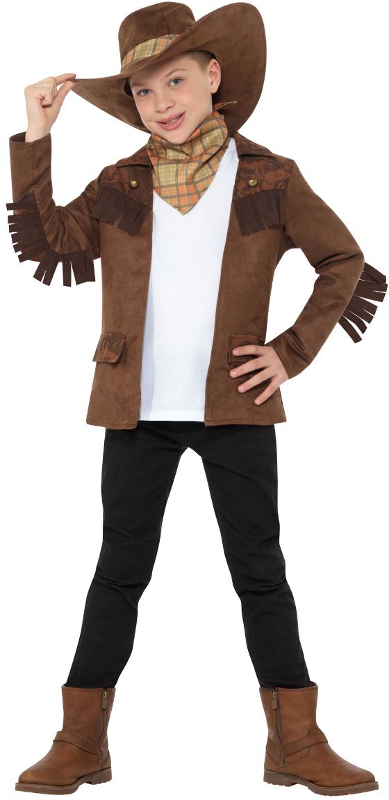 Bruine Jongens Sheriff Kostuum