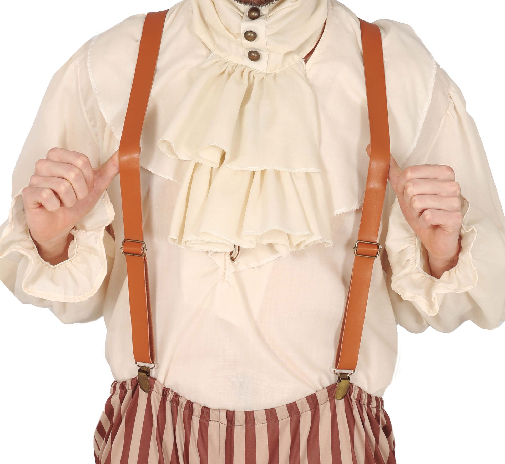 Bruine Leerlook Bretels