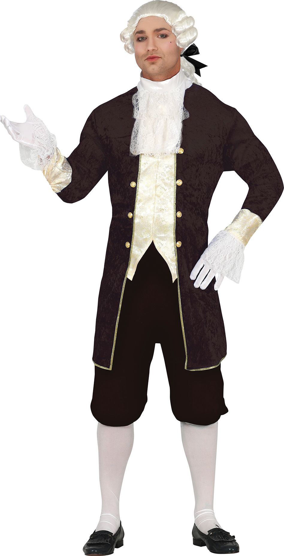 Bruine Marquis Kostuum Heren