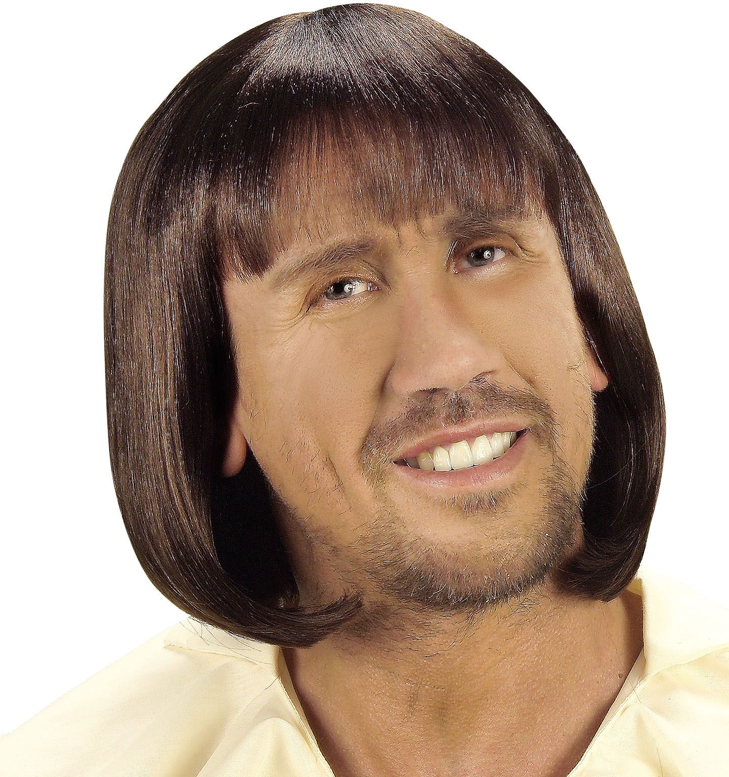 Bruine Middeleeuwen Pruik