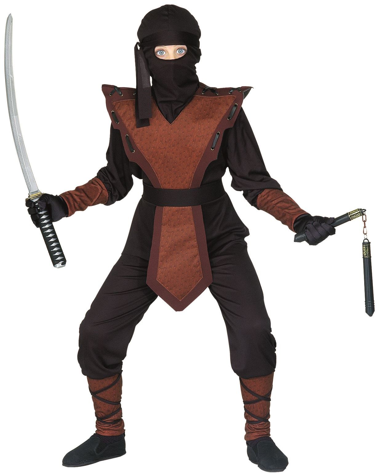 Bruine Ninja Kostuum