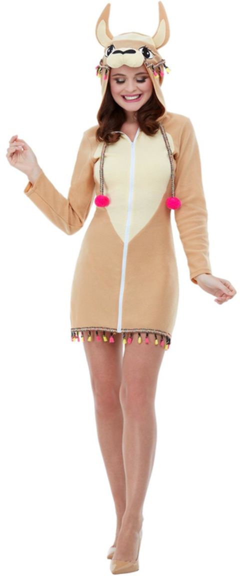 Bruine Pluche Lama Jurkje