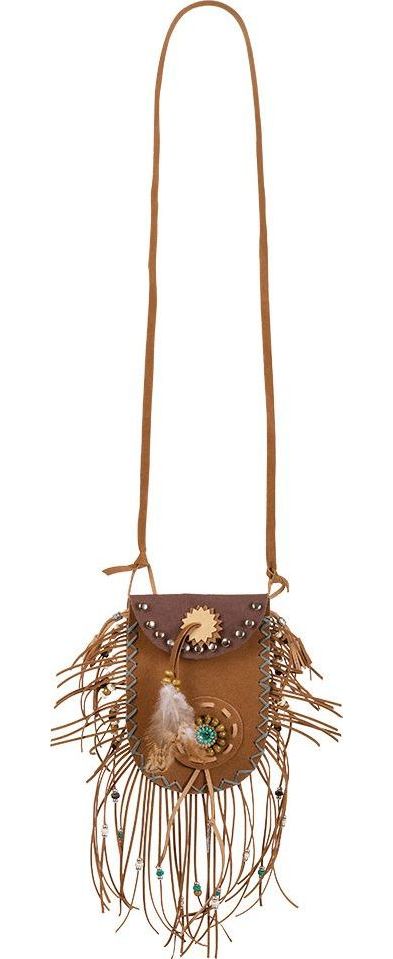 Bruine Schoudertas met Franjes