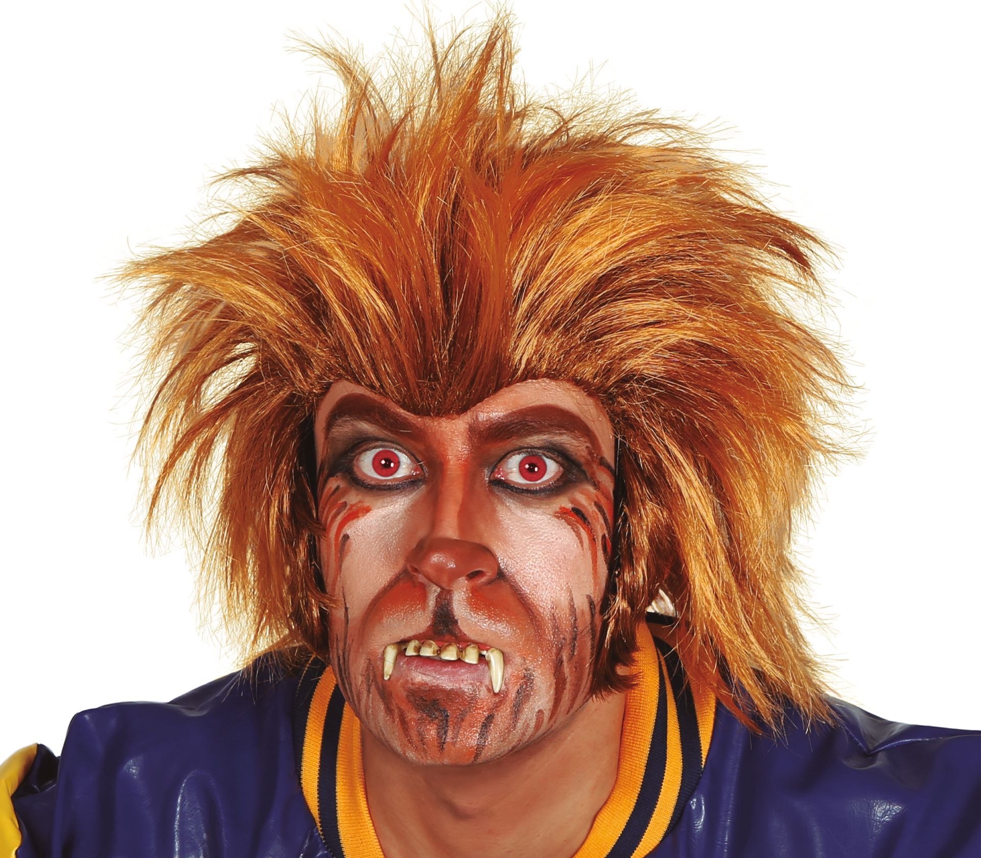 Bruine Teen Wolf Pruik