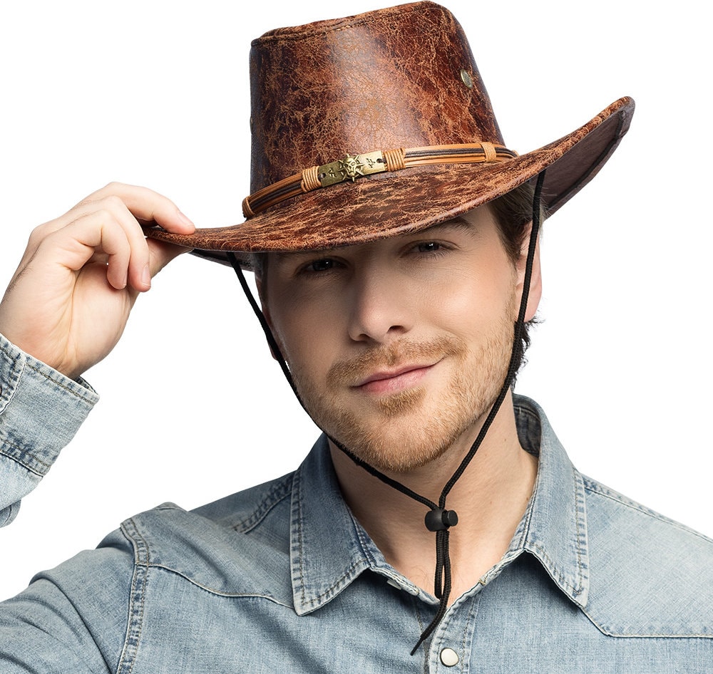 Bruine Western Outlaw Cowboyhoed