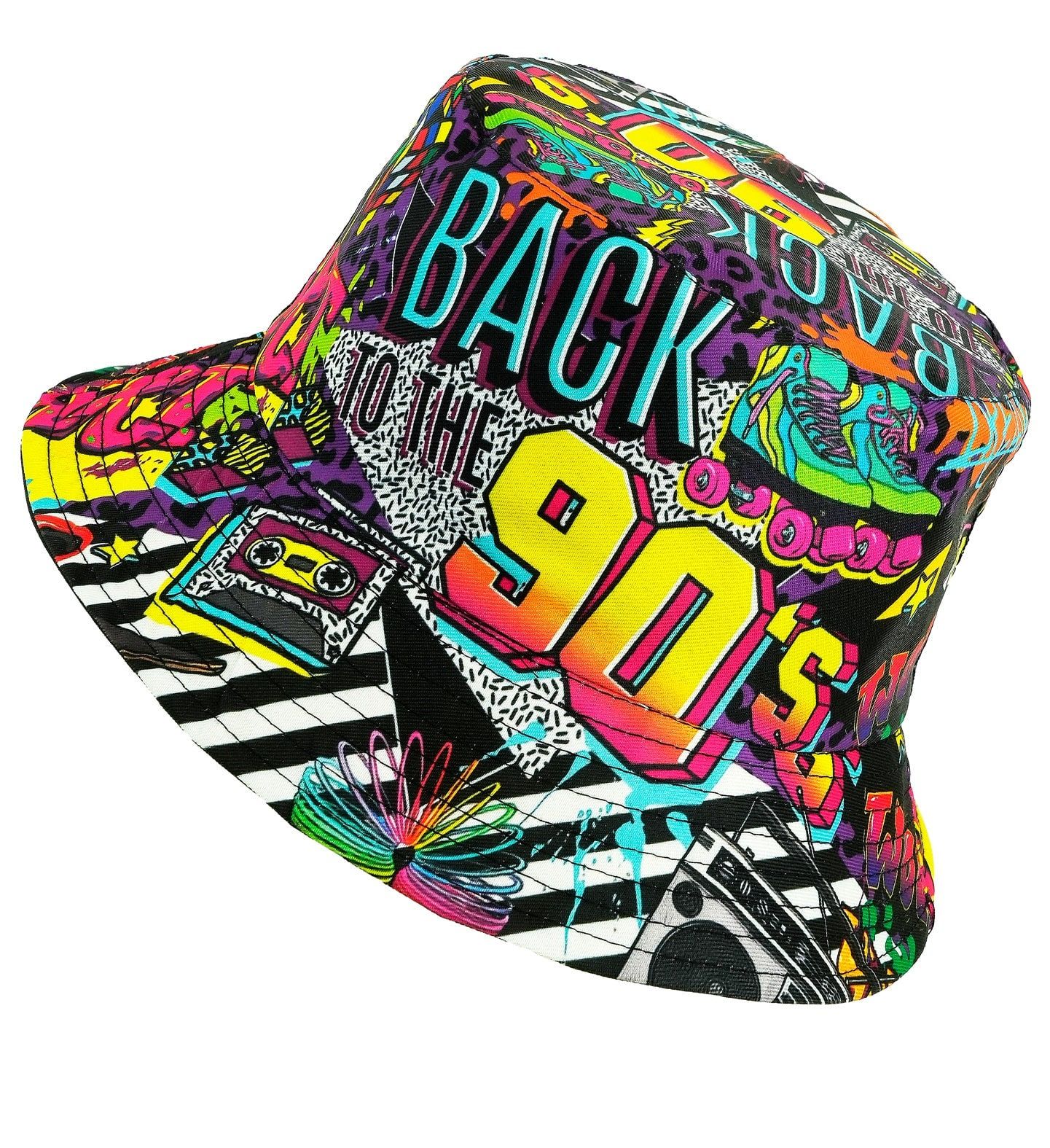 Bucket Hat 90s Retro Dames Heren