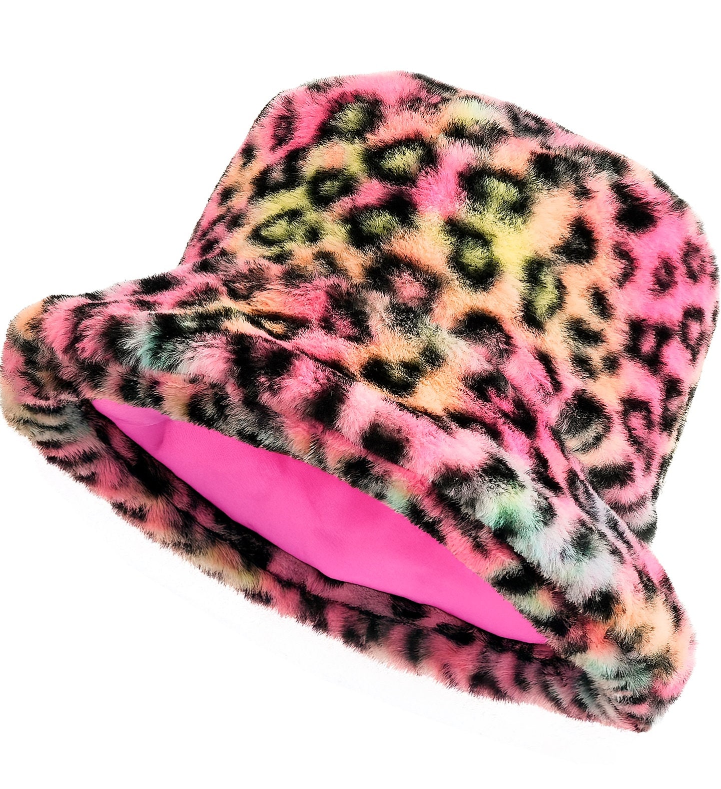 Bucket Hat Tijgerprint Roze Dames Heren