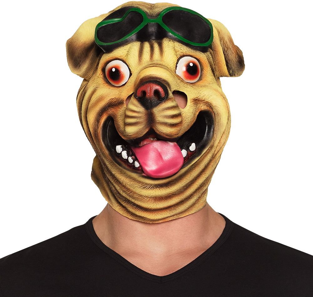 Bulldog hond gezichtsmasker