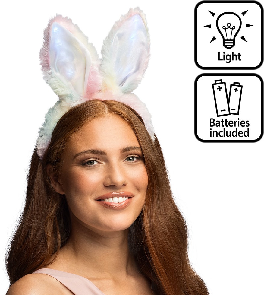 Bunny Diadeem met Verlichting Pastel Dames