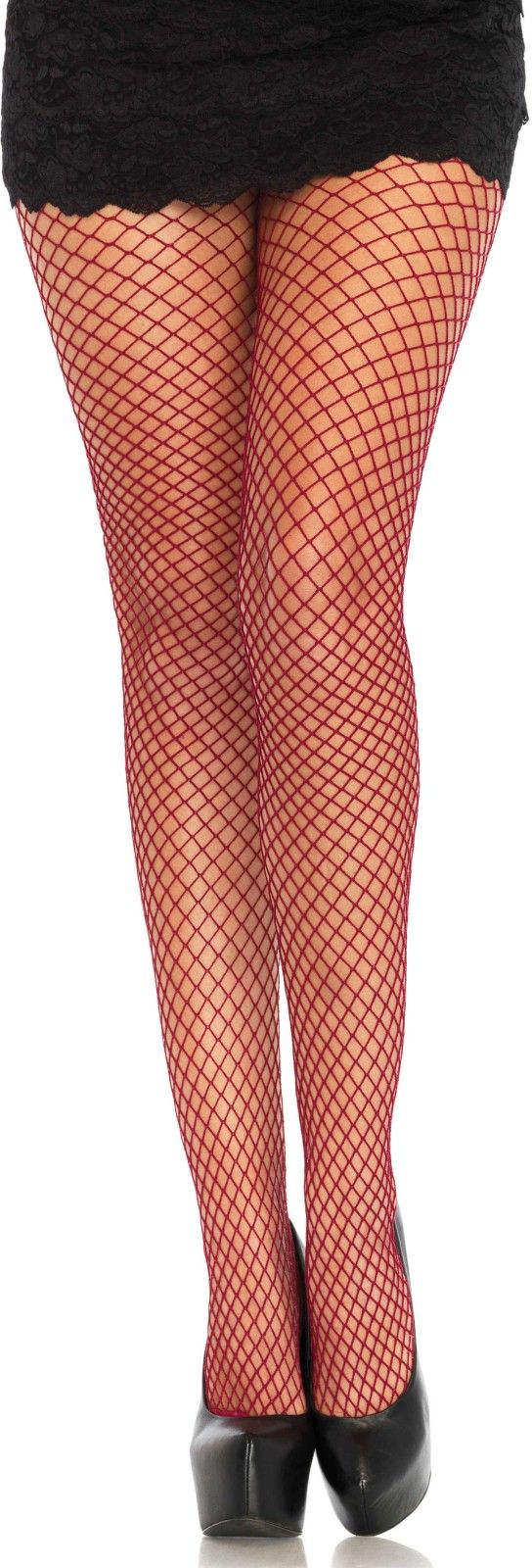 Burgundy Elastaan Visnet Panty