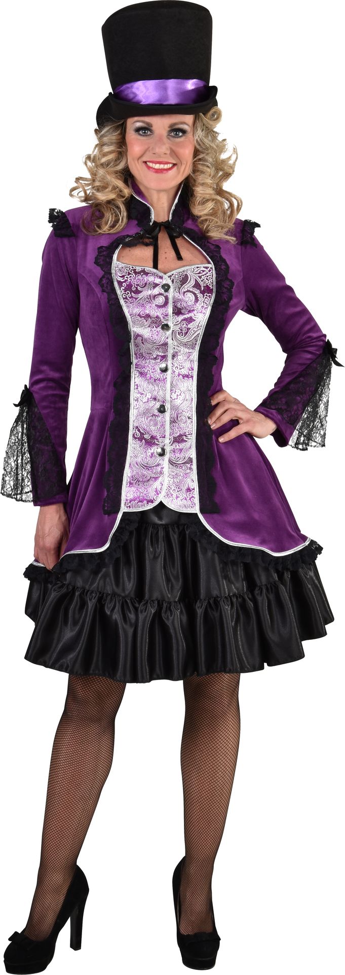 Burlesque Carnavalsjas Paars