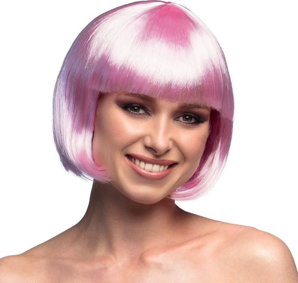 Cabaret Boblijn Pruik Lichtroze