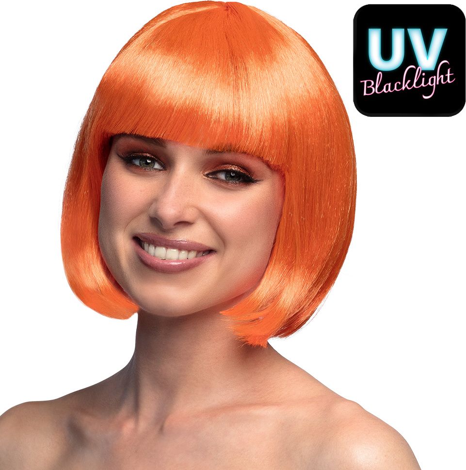 Cabaret Boblijn Pruik Oranje