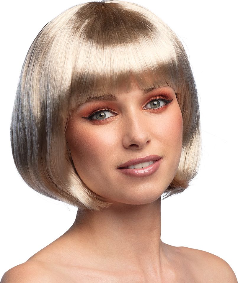 Cabaret Boblijn Pruik Platina Blond