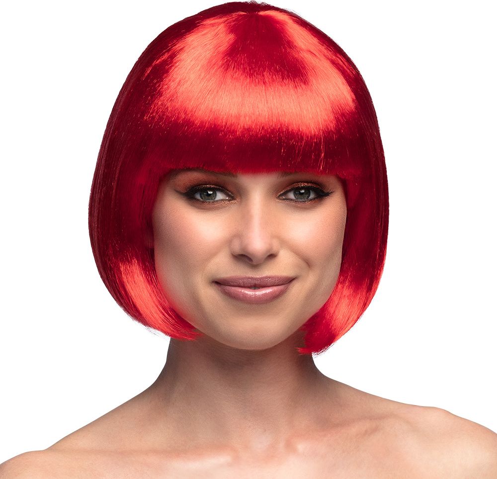 Cabaret Boblijn Pruik Rood