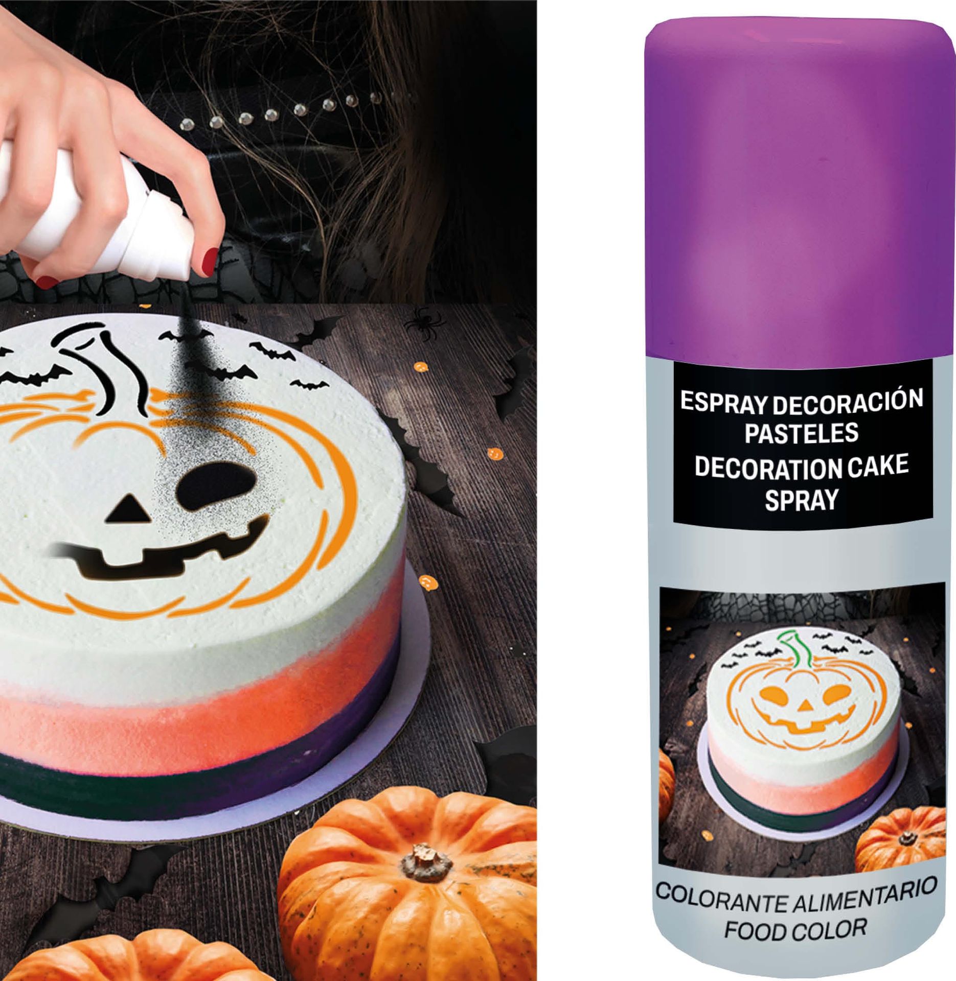 Cake Decoratie Spray Paars