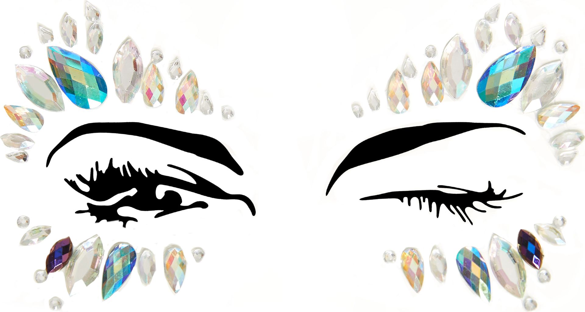 Calypso gezicht jewel stickers