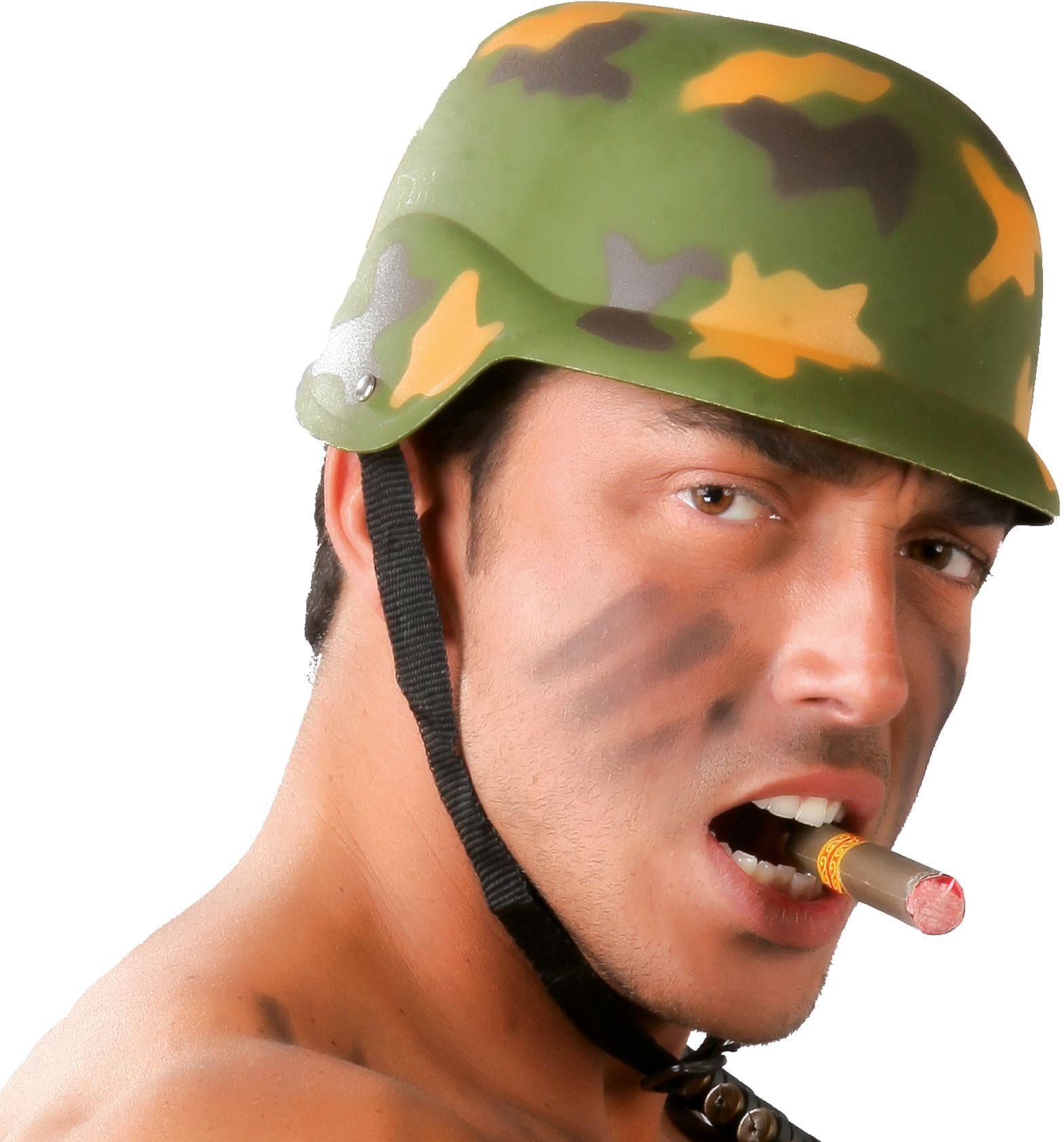Camouflage militair helm